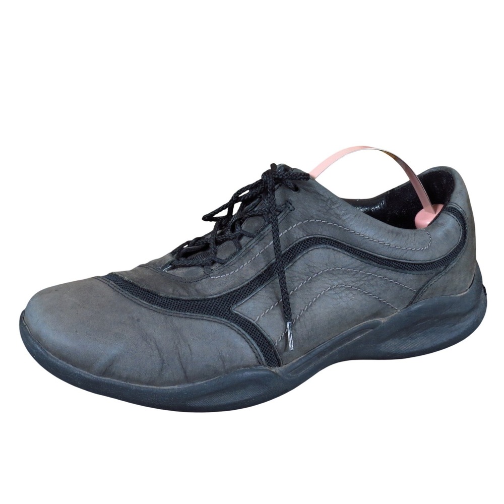 Clarks Wave Walk Womens Walking Shoes Size 7.5 Athletic Comfort Black Leather